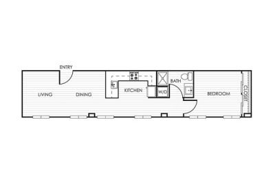 1 Bedroom Apartment 11N - 1 Bedroom - 1 Bathroom - 780 sf