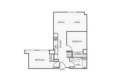 1 Bedroom Apartment 11R - 1 Bedroom - 1 Bathroom - 803 sf
