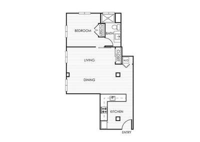 1 Bedroom Apartment 11Z - 1 Bedroom - 1 Bathroom - 852 sf